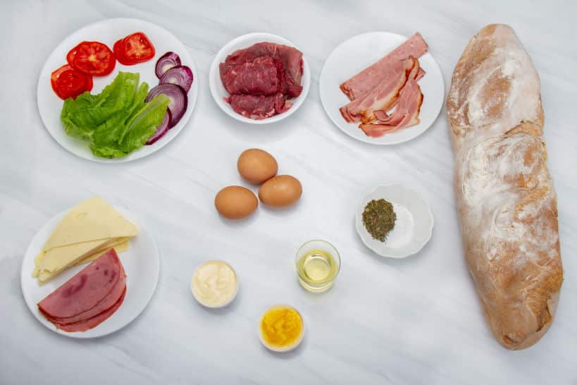Ingredients Chivito by Authentic Food Quest