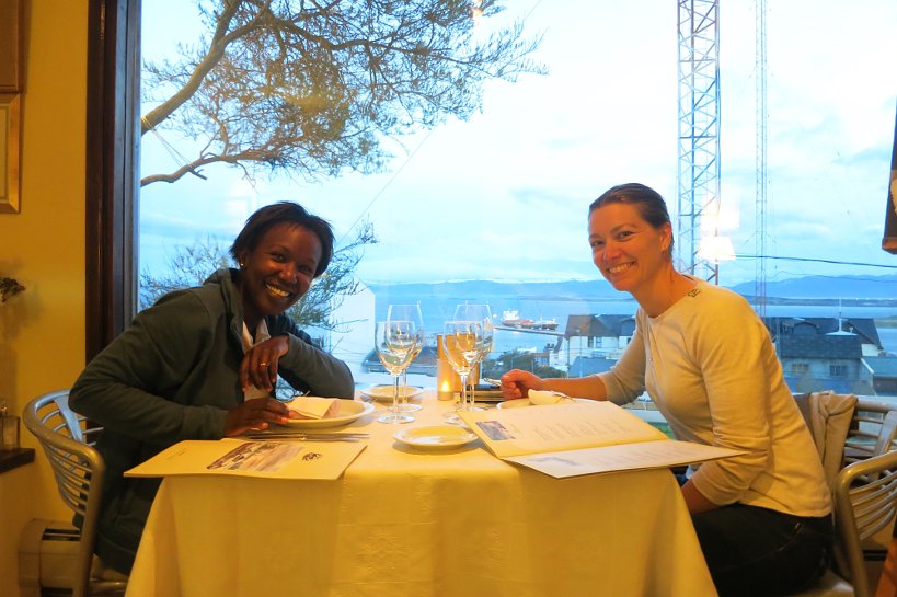 Rosemary and Claire at Kaupe restaurant in Ushuaia by Authentic Food Quest