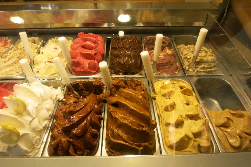 Jauja ice cream flavors in Bariloche Argentina by Authentic Food Quest