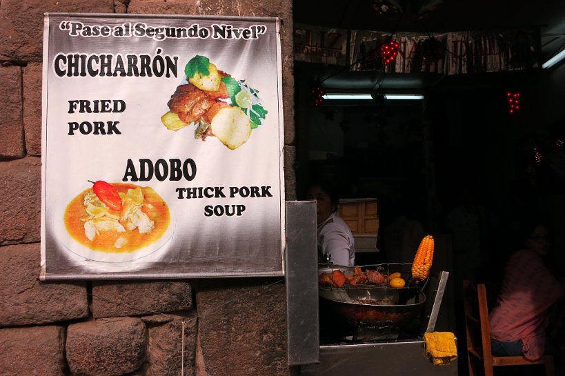 Cusco specialties Chicharrón