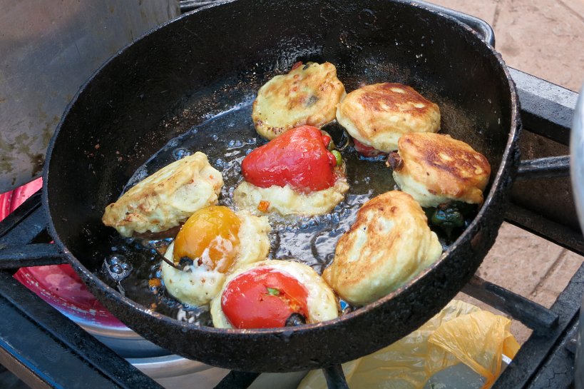 Work with Us - Arequipa dishes Rocoto Relleno at Cusco's market in Chinchero AFQ