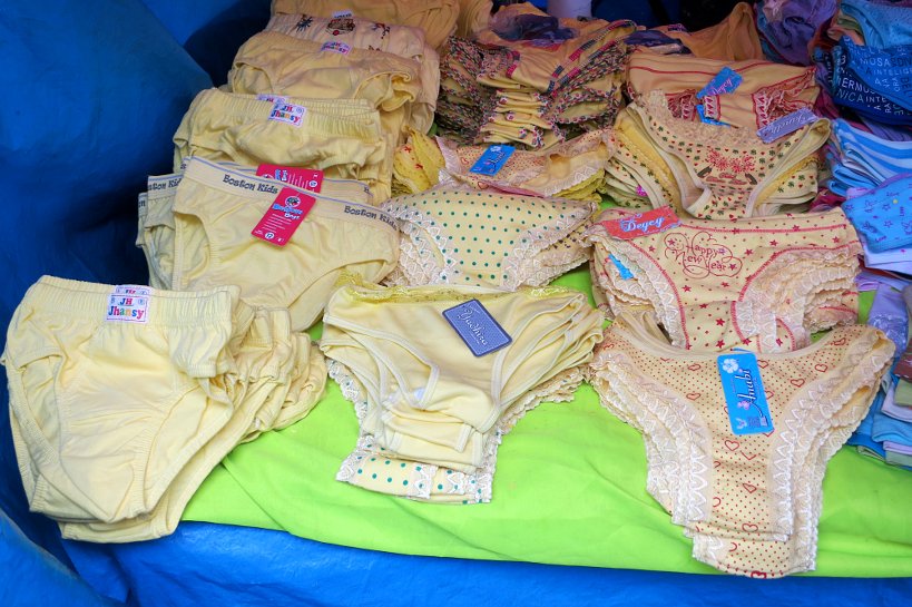 Cusco's market yellow underwear