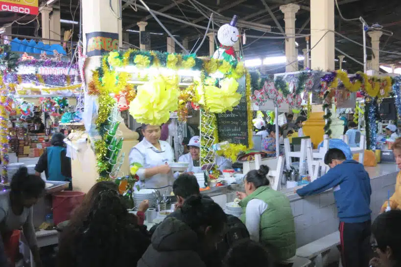 Food Seller San Pedro Market Cusco by Authentic Food Quest
