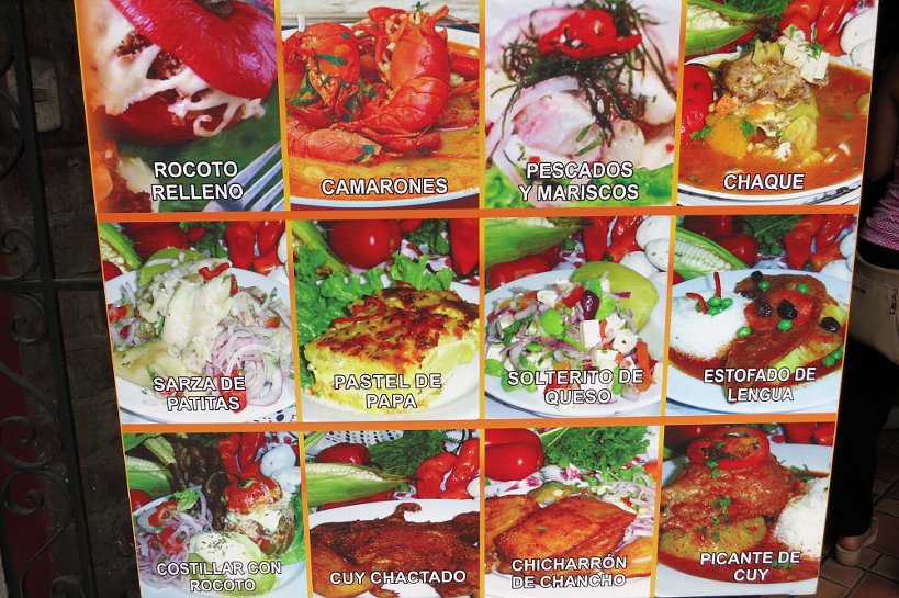 Arequipa dishes