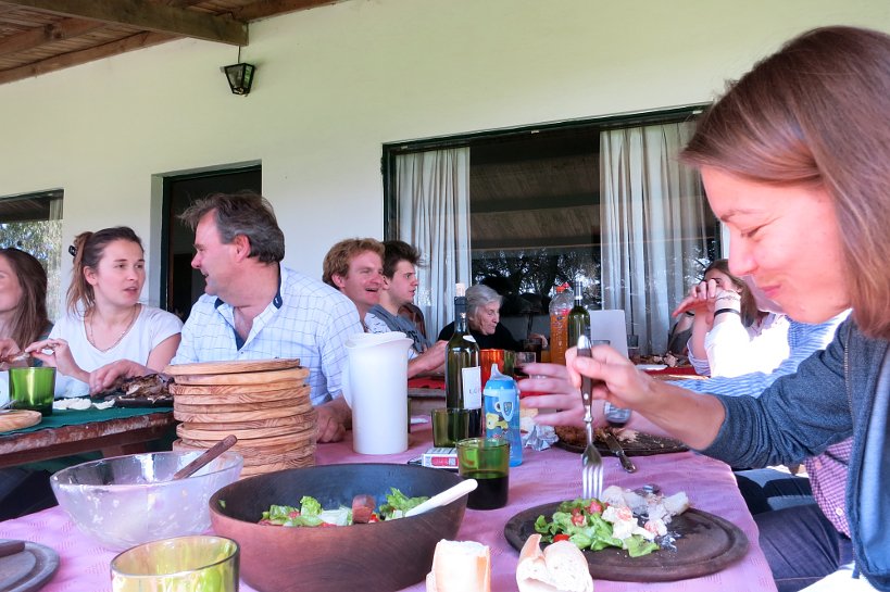 Argentinian grilling at an asado in Tandil, Argentina