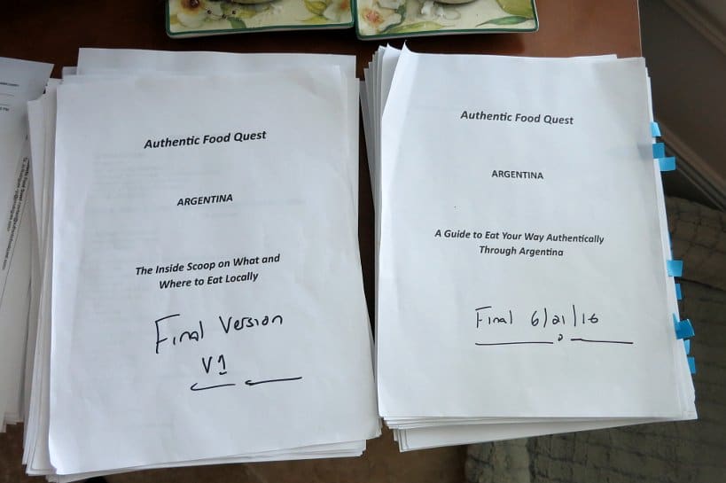 Paperback version of Authentic Food Quest Argentina