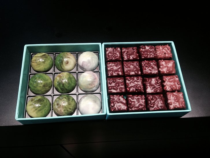 Chocolates at Patrick Roger on Paris chocolate tour