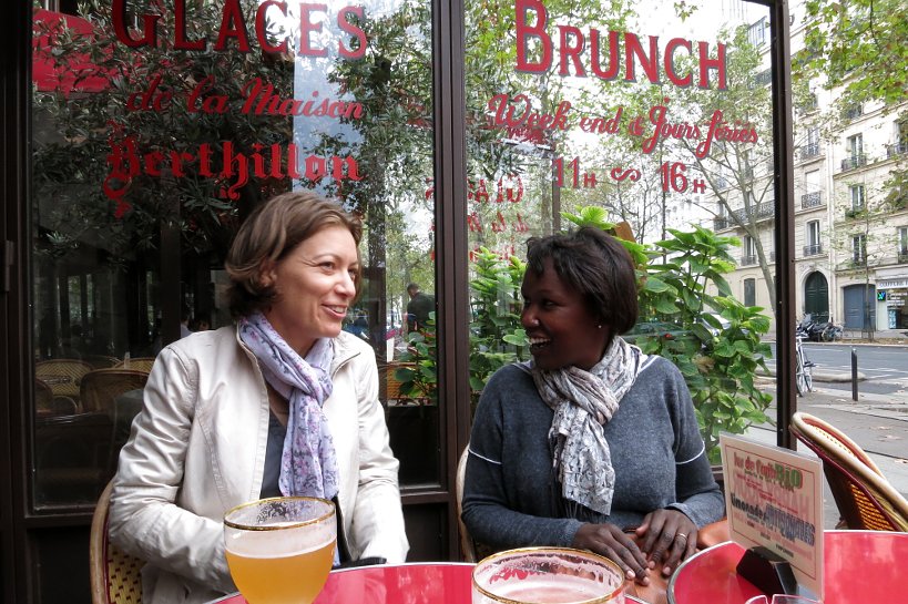 Claire and Rosemary in Paris by authentic food quest
