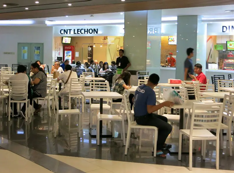 food court at Ayala center in Cebu city dining at the mall authentic food quest