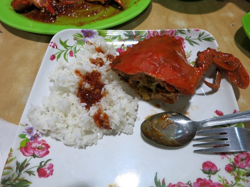 Plate of half crab in the philippines authenticfoodquest