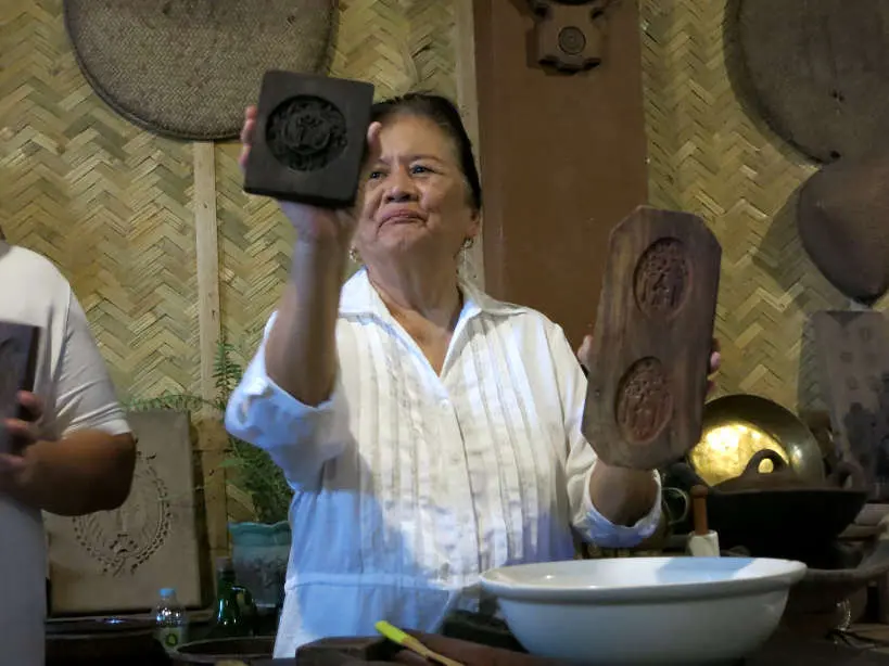 AtchingLillian Wood Mold for St Nicholas Cookies for Pampanga Cuisine by Authentic Food Quest