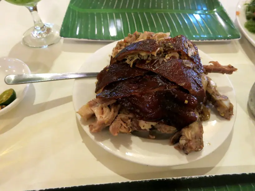 Spicy lechon at Rico's lechon cebu lechon authentic food quest