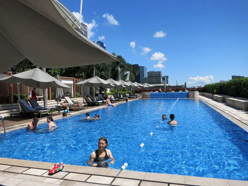 Swimming Pool Shangri La Kerry Sports Manila shangri la fort restaurants by Authentic Food Quest