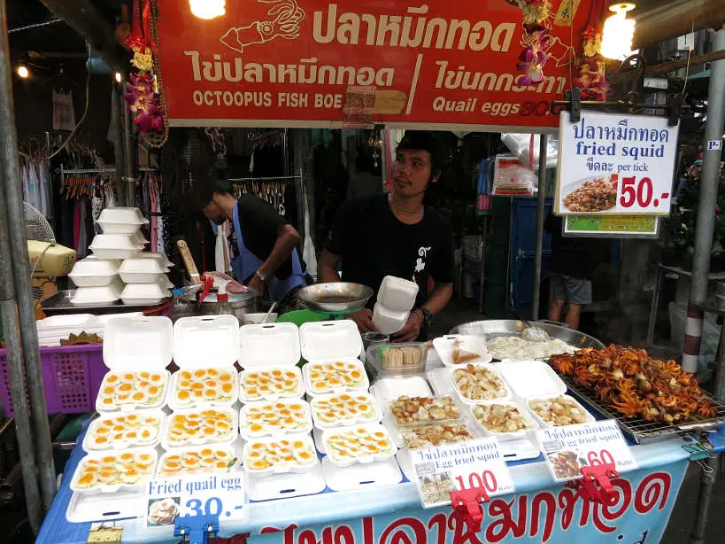 Chatuchak Food Vendor Bangkok Markets Authentic food quest