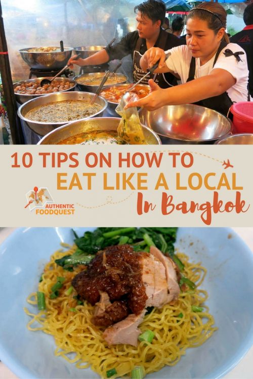 Pinterest 10 tips how to eat like a local in Bangkok Authentic Food Quest