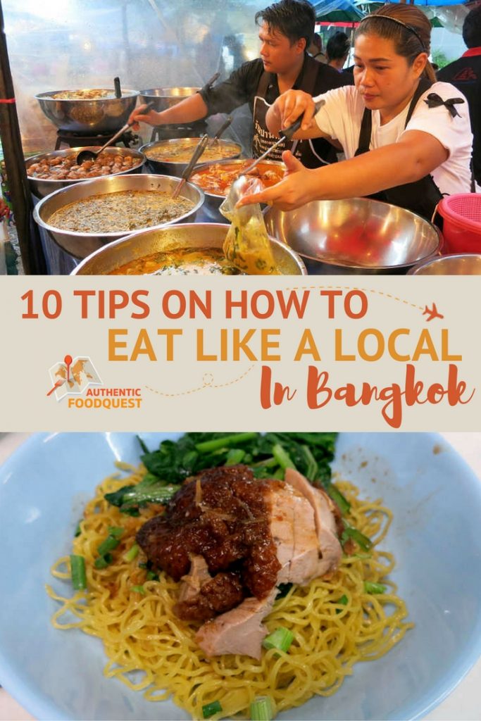 Pinterest 10 tips how to eat like a local in Bangkok Authentic Food Quest