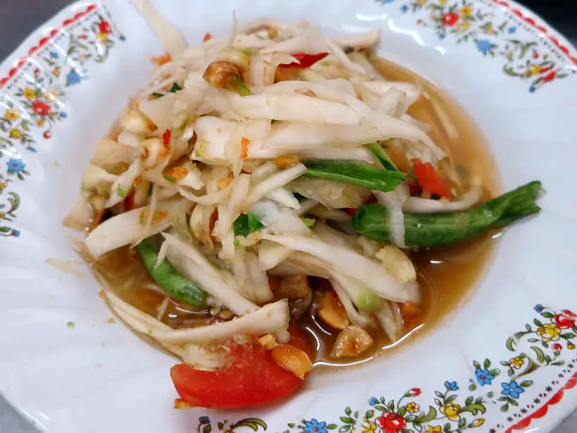 Papaya Salad Bangkok food tour Authentic Food Quest
