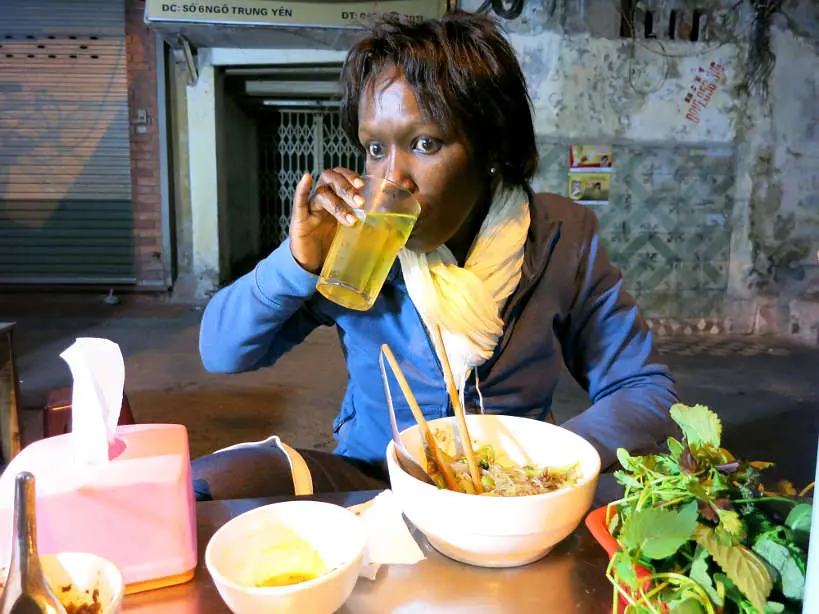 Rosemary drinking Tra Da_ the Drinking water of Southeast Asia Authentic Food Quest