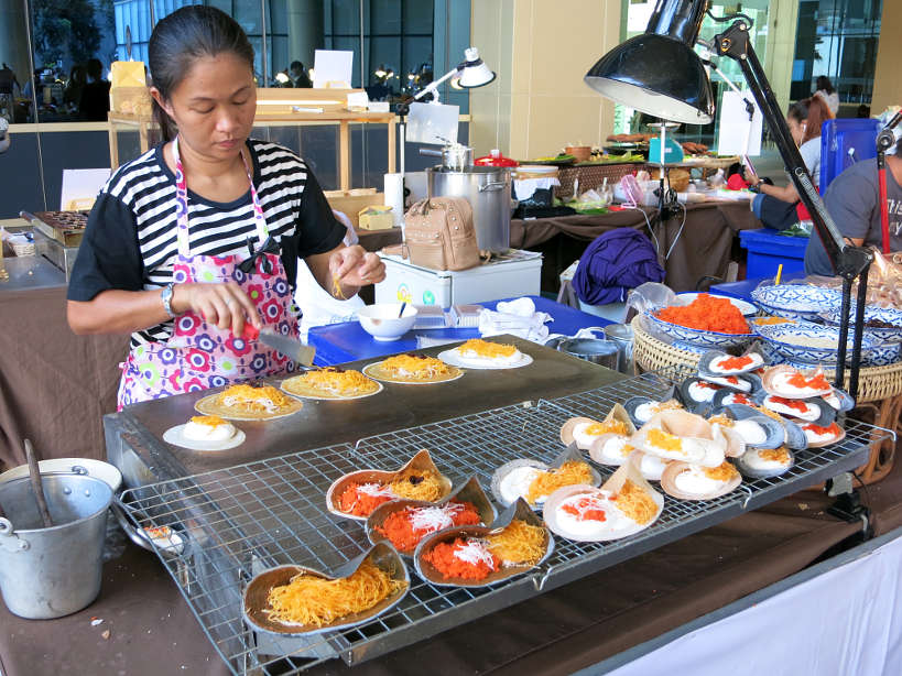 Crispy Pancakes Cooking Popular Thai Desserts Authentic Food Quest