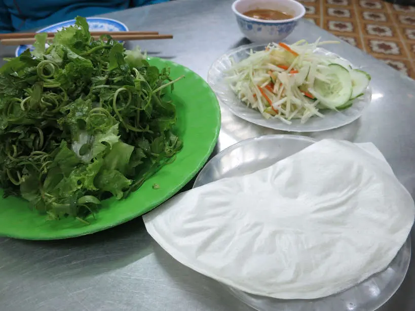 Ingredients Banh Xeo Vietnamese food facts by 
Authentic food quest