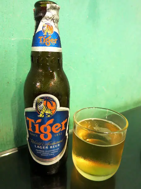 Tiger Southeast Asian Beer by Authentic Food Quest