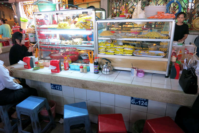 Food Stall Central Market Cambodian Cuisine Authentic Food Quest