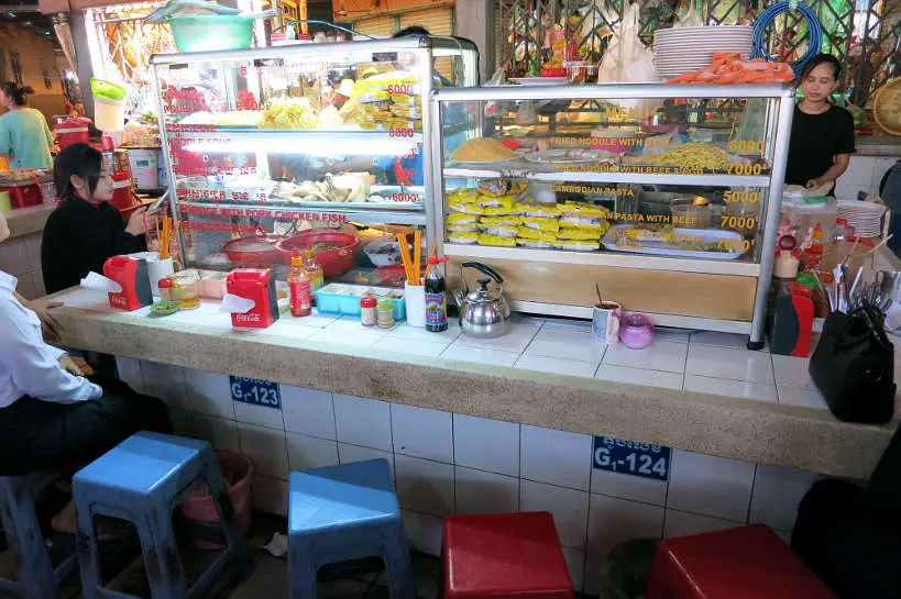 Food Stall Central Market Cambodian Cuisine Authentic Food Quest