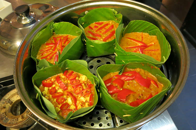 Steaming Amok La Table Khmere Cambodia Cooking Class Authentic Food Quest