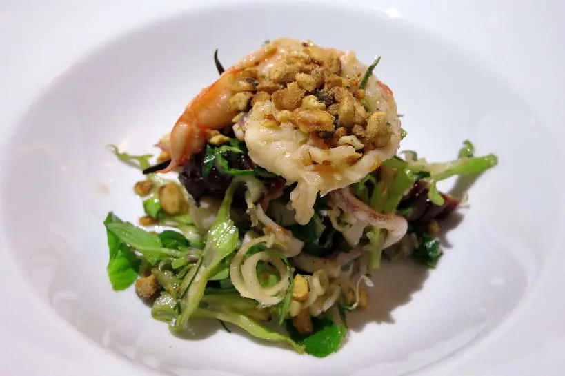 Seafood Salad Cuisine Wat Damnak Authentic Food Quest