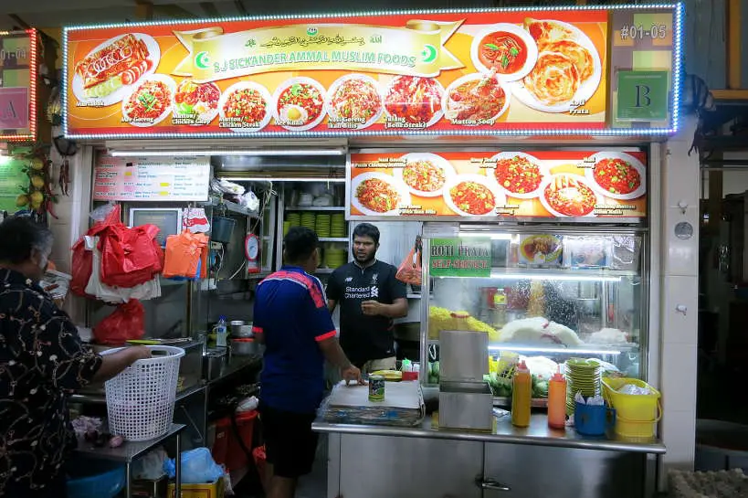 Muslim food stall Singapore Food Authentic Food Quest
