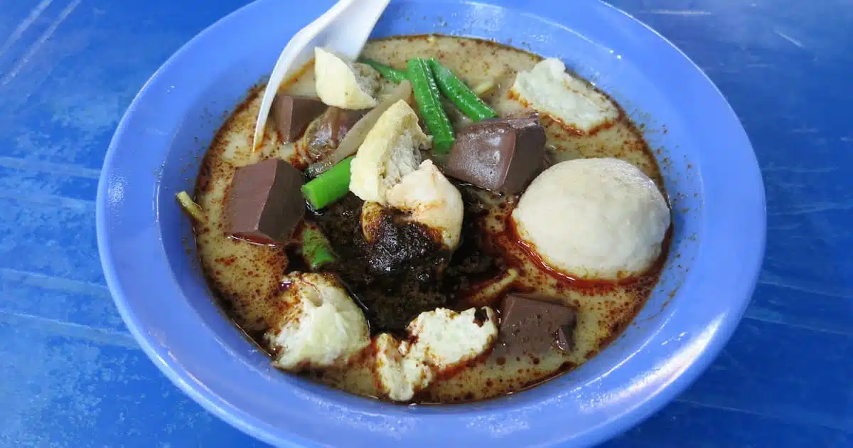 Bowl of Penang food specialty in Malaysia