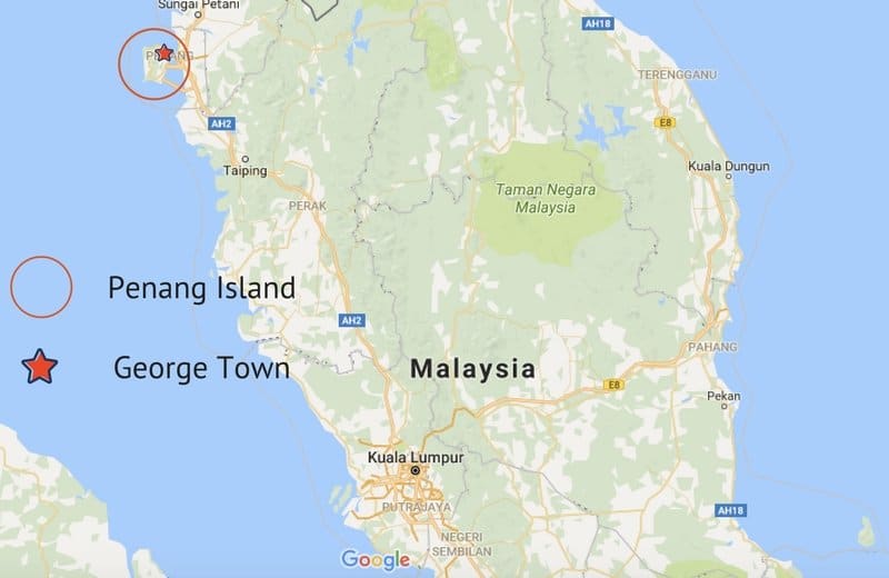 GeorgeTownMapMalaysia_PenangFood_AuthenticFoodQuest