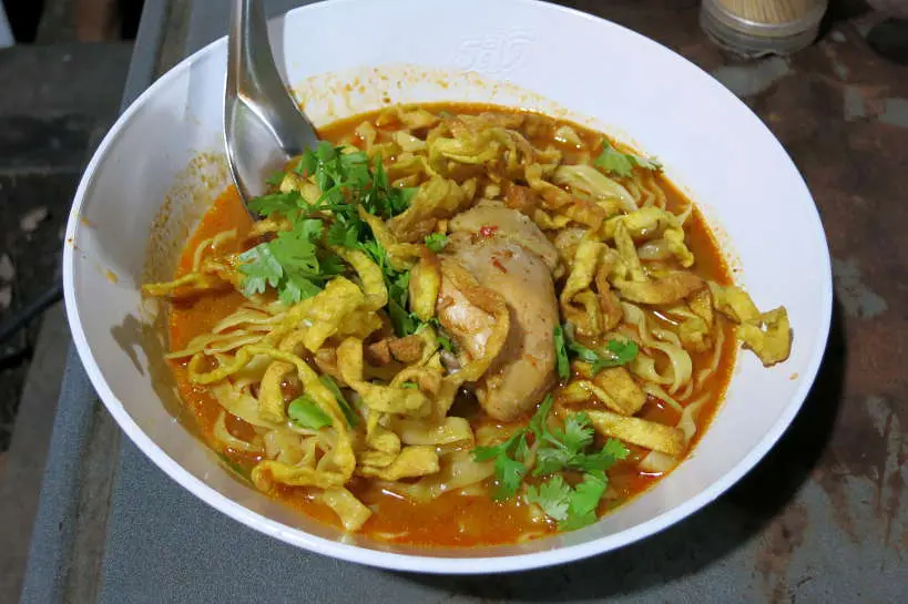 Bowl of Khao Soi Chiang Mai Authentic Food Quest for best Chiang Mai noodle dish