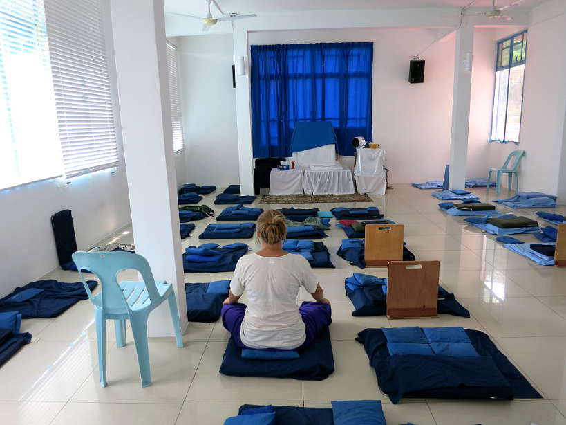 Meditation Room at the Silent Retreat by Authentic Food Quest