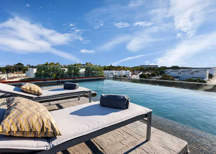Infinity Pool Vitoria Stone Hotel Evora Authentic Food Quest