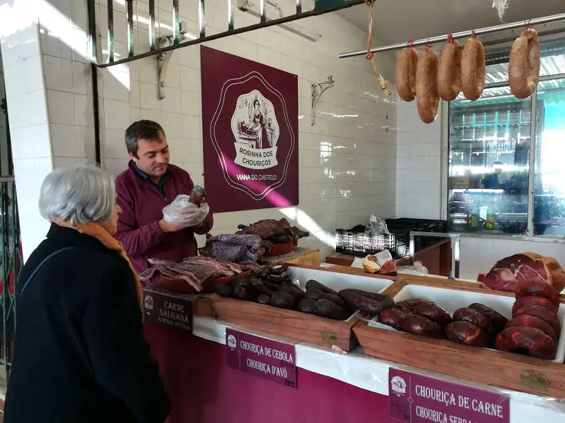Chouriço Vendor Braga Food Tour Day Trips From Porto Authentic Food Quest
