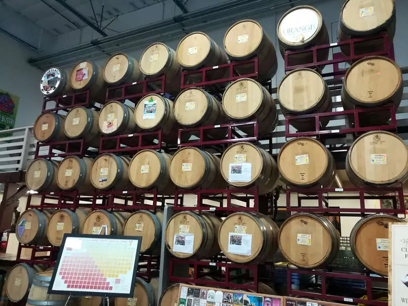 Las Vegas winery barrels by AuthenticFoodQuest