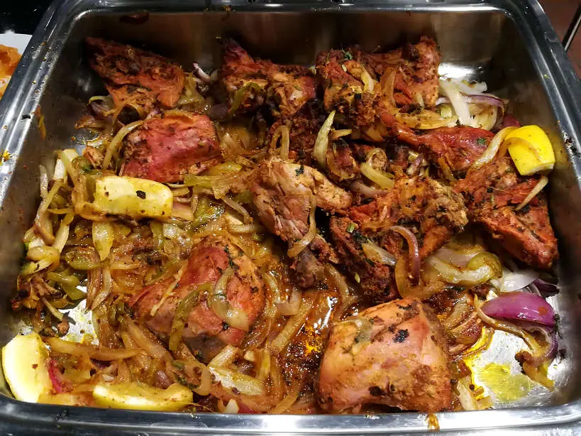Mint Tandoori Chicken off strip value buffet Las Vegas Authentic Food Quest