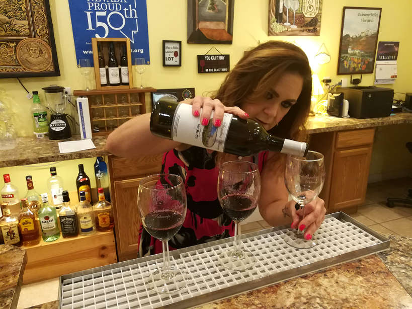 Sanders winery wine tasting in Las Vegas Authentic Food Quest