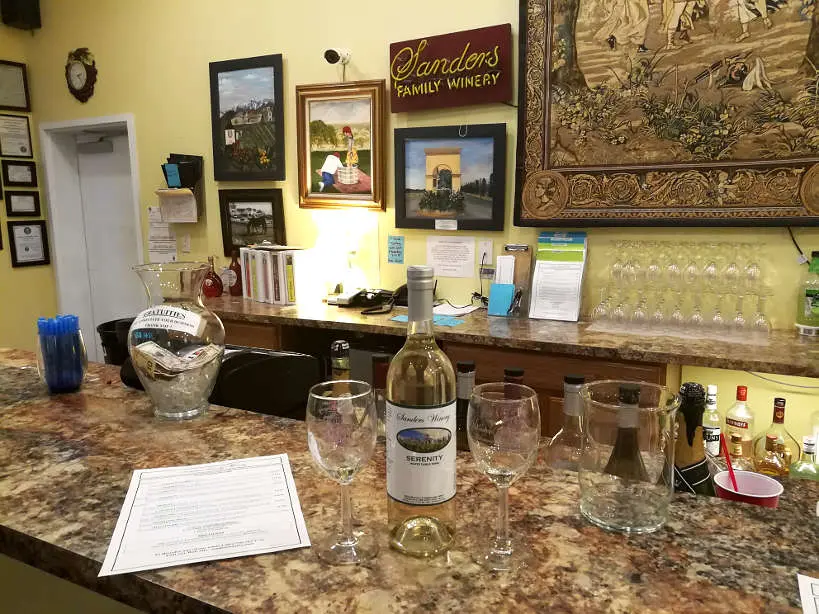 Sanders winery tasting wineries in Las Vegas by Authentic Food Quest