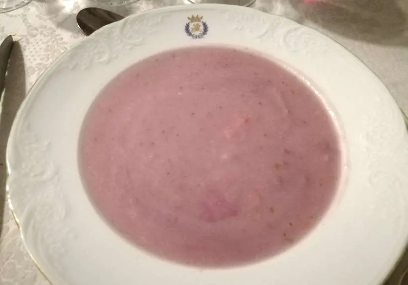 Cauliflower Soup for Portuguese food and Portuguese Dinner while Eating with a Portuguese family by Authentic Food Quest
