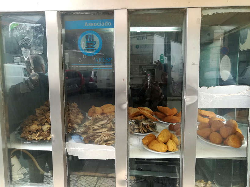 Fried Petiscos at Casa CID for lisbon restaurants where locals eat and lisbon food by Authentic Food Quest near the Lisbon food market