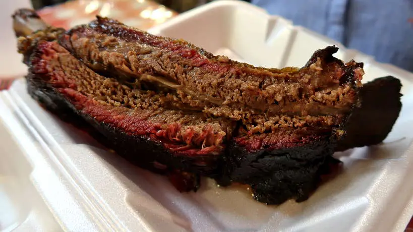 Giant Rib at Blacks BBQ Best Texas BBQ in Lockhart by Authentic Food Quest