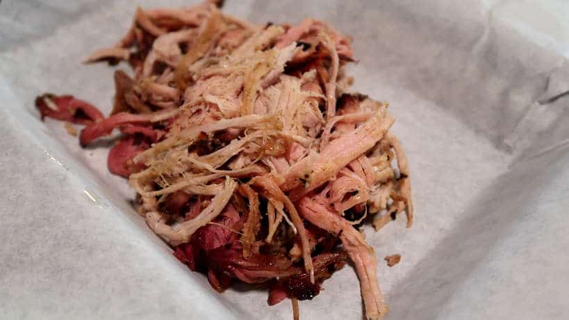 Pulled Pork at Salt Lick on the quest for the Best BBQ in Austin Authentic Food Quest