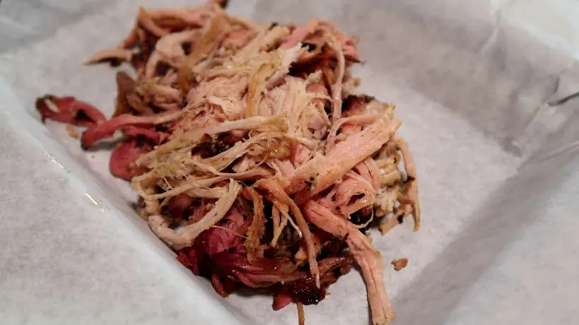 Pulled Pork at Salt Lick on the quest for the Best BBQ in Austin Authentic Food Quest