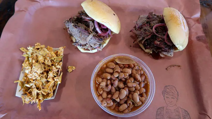 Sides Sandwiches at La Barbecue for the Best BBQ in Austin by Authentic Food Quest