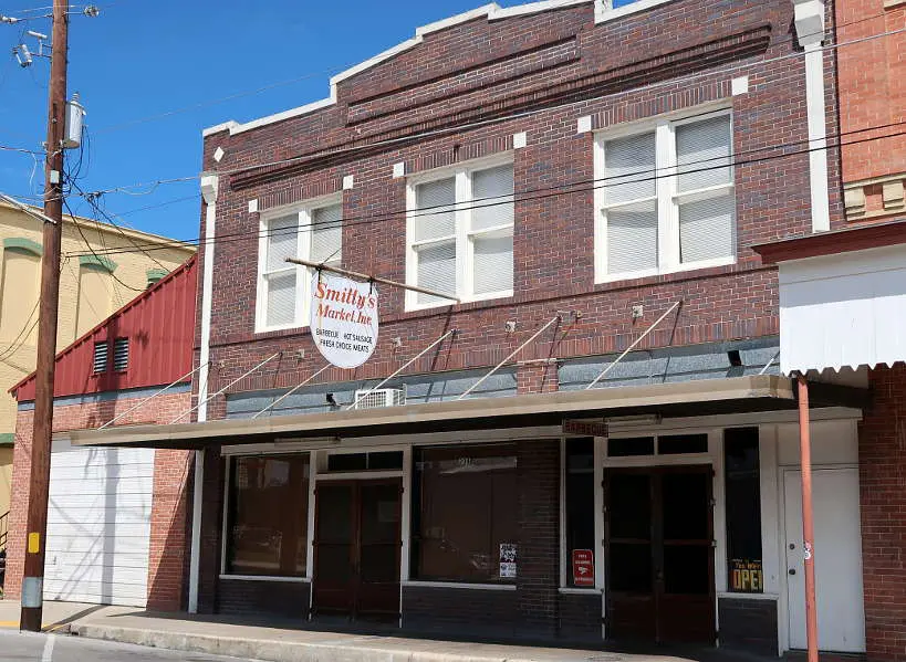 Entrance Smitty's Market Barbecue in Lockhart best bbq in Austin by Authentic Food Quest