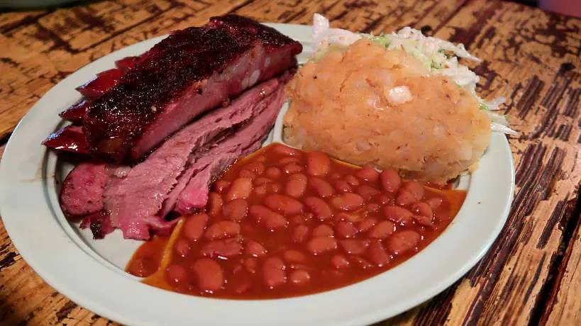 Thurman's Plate Salt Lick Best BBQ in Austin by Authentic Food Quest