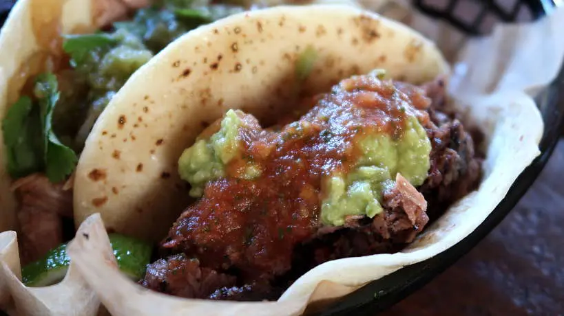 Valentinas BBQ Brisket Tacos for the Best Tex-Mex BBQ in Austin by Authentic Food Quest