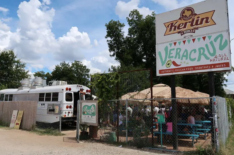 Veracruz All Natural for Best Breakfast Tacos Food Truck in Austin by Authentic Food Quest. The line is long at Veracruz All Natural, but the wait is worth it!
